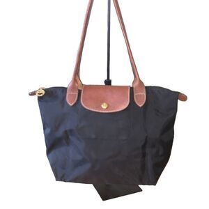 LONGCHAMP Le Pliage Black Canvas Tote Bag